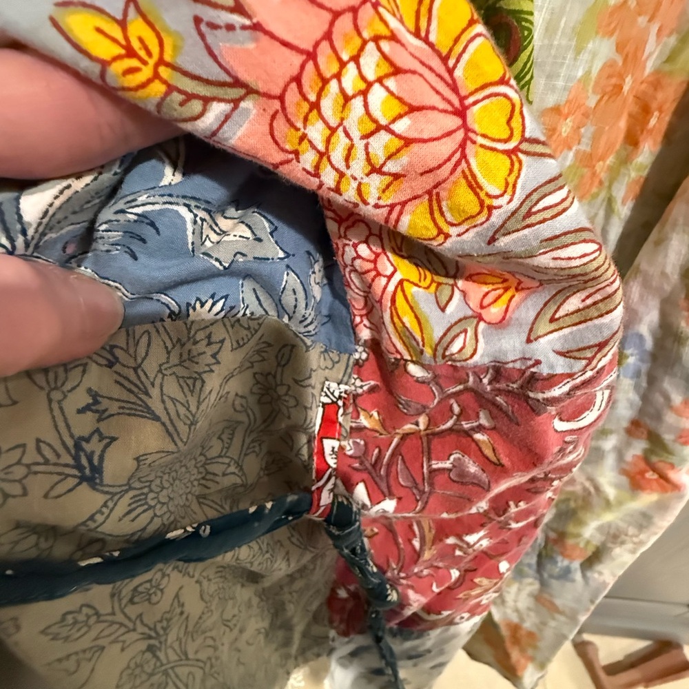 Repurposed Cotton Sari Robe - Picture 10 of 12